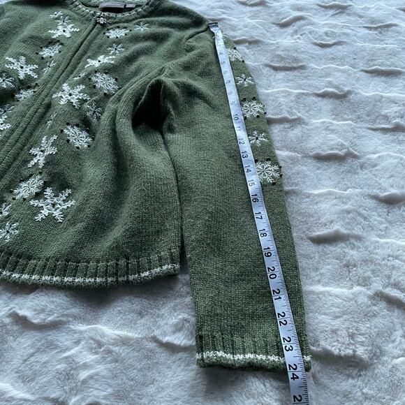 🔥Croft & Barrow Snowflakes Winter Core Holiday Christmas Ugly Knitted Sweater - Picture 14 of 14